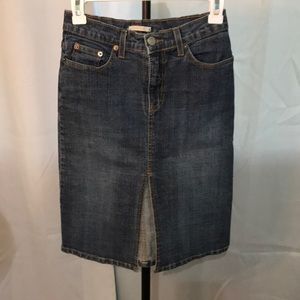 Jean skirt from opening